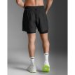 2XU Aero Mesh 2-in-1 5 inch Shorts (miehet) musta