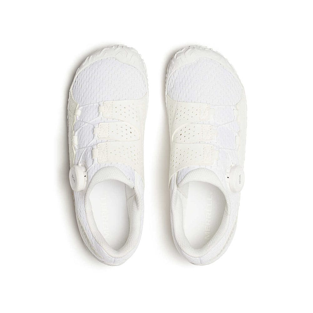 pari Merrell Vapor Glove 6 Boa juoksukenkiä (naiset) valkoisena – ylhäältä kuvattuna