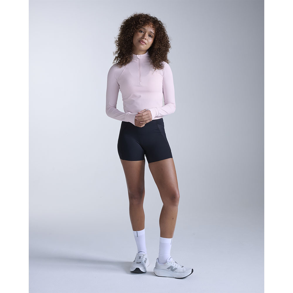 2XU Aero Mesh Hi-Rise Compression 4 inch Shorts (naiset) musta