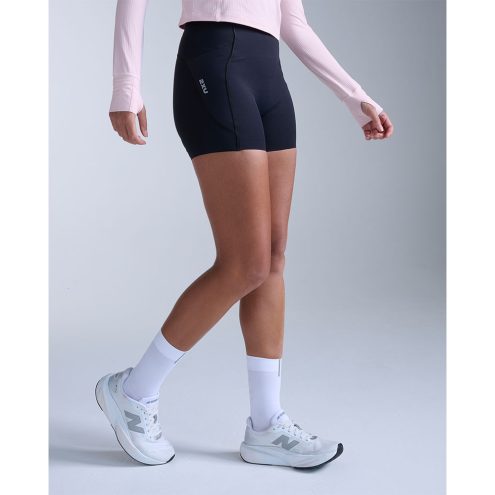 2XU Aero Mesh Hi-Rise Compression 4 inch Shorts (naiset) musta