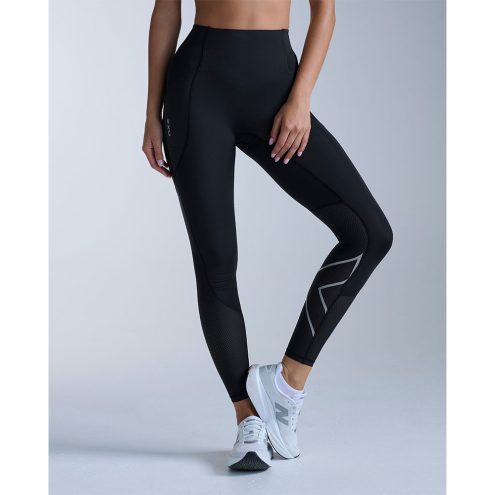 2XU Aero Mesh Hi-Rise Compression Tights (naiset) mustana