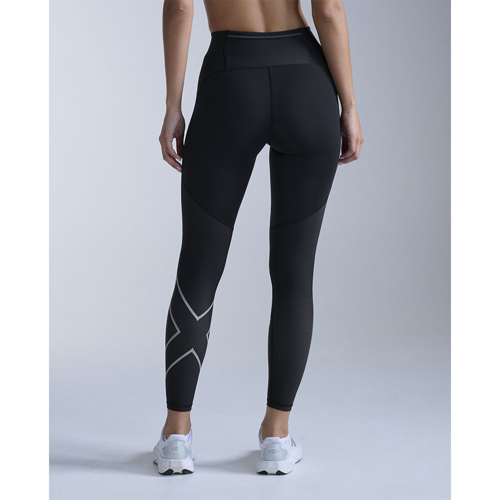2XU Aero Mesh Hi-Rise Compression Tights (naiset) mustana
