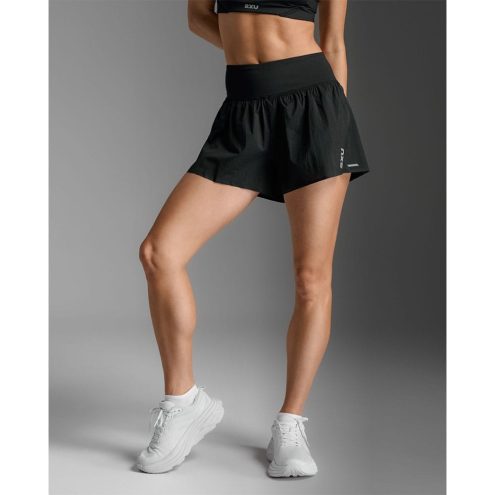 2XU Aero Hi-Rise 2-in-1 3 inch Shorts (naiset) musta