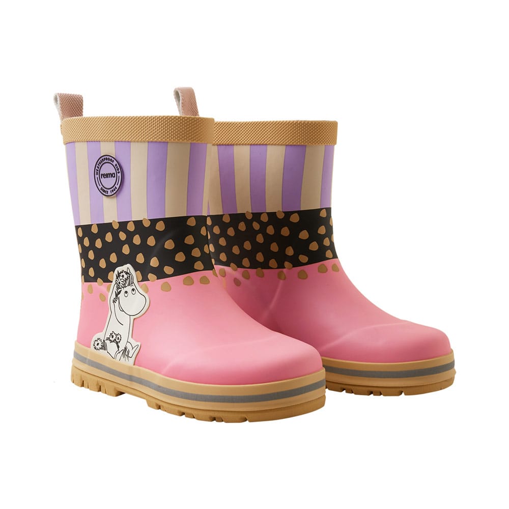 Reima Moomin Magisk kumisaappaat kuviolla pinkki