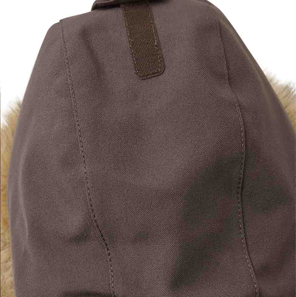 lähikuva kestävästä materiaalista Reima Reimatec winter overall Trondheim talvihaalarissa (lapset)