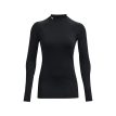 Under Armour UA Coldgear Authentics Mockneck treenipaita (naiset), musta