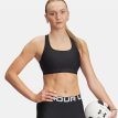 malli yllään mustat Under Armour Cross Back Mid Bra urheiluliivit (naiset)