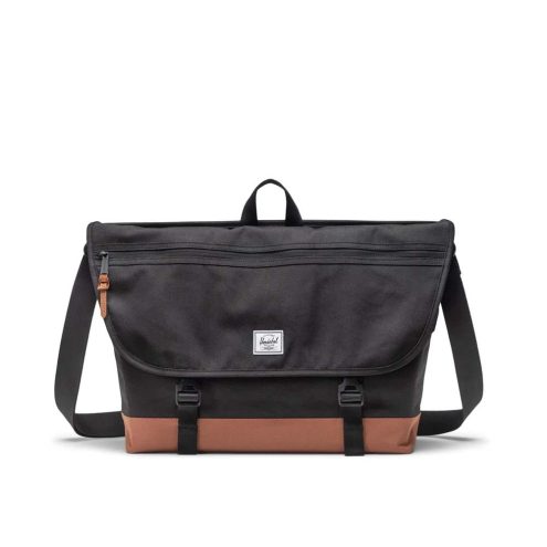 Herschel Cove Messenger olkalaukku 22,5 L (unisex) mustana ja ruskeana