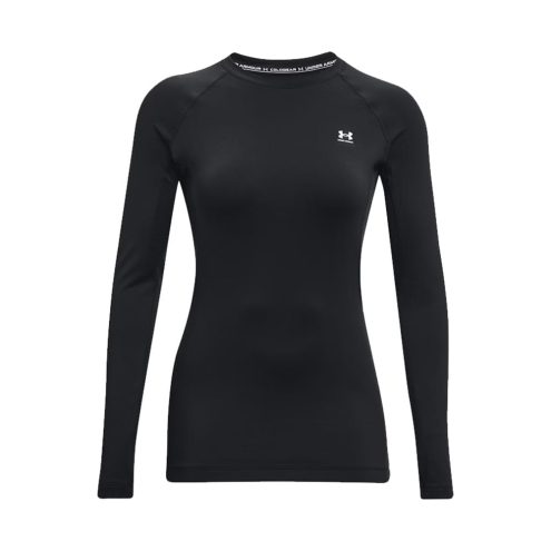 musta Under Armour UA Coldgear Authentics Crew treenipaita (naiset)