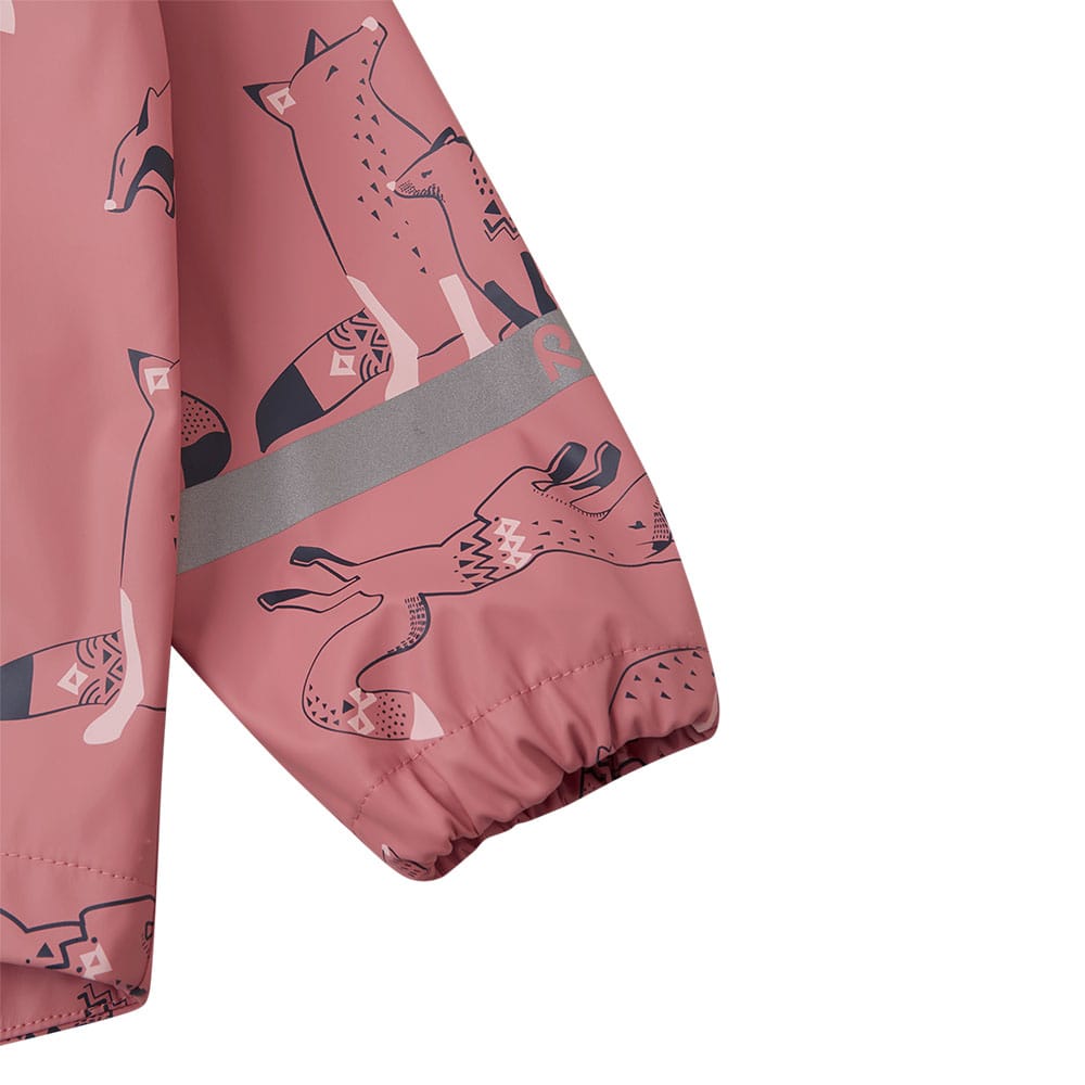 Reima Vesi Regnjacke for barn i fargen Rosa Blush (rosa, mønstret)