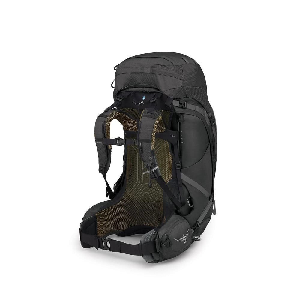 Bakside av Osprey Atmos AG 65L lett tursekk (herr)