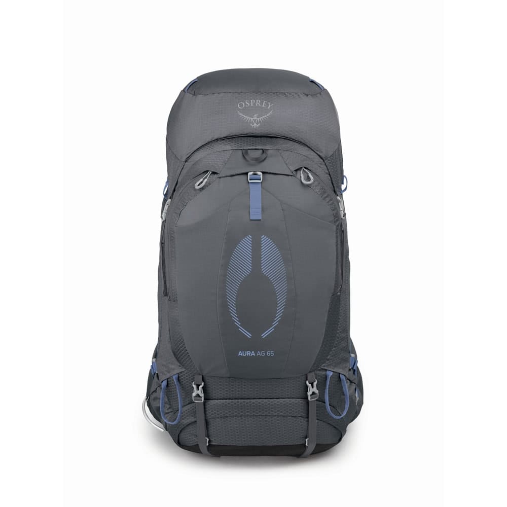 Smidig og lettvekts Osprey Aura AG 65L turryggsekk (dame) i fargen tungsten grey
