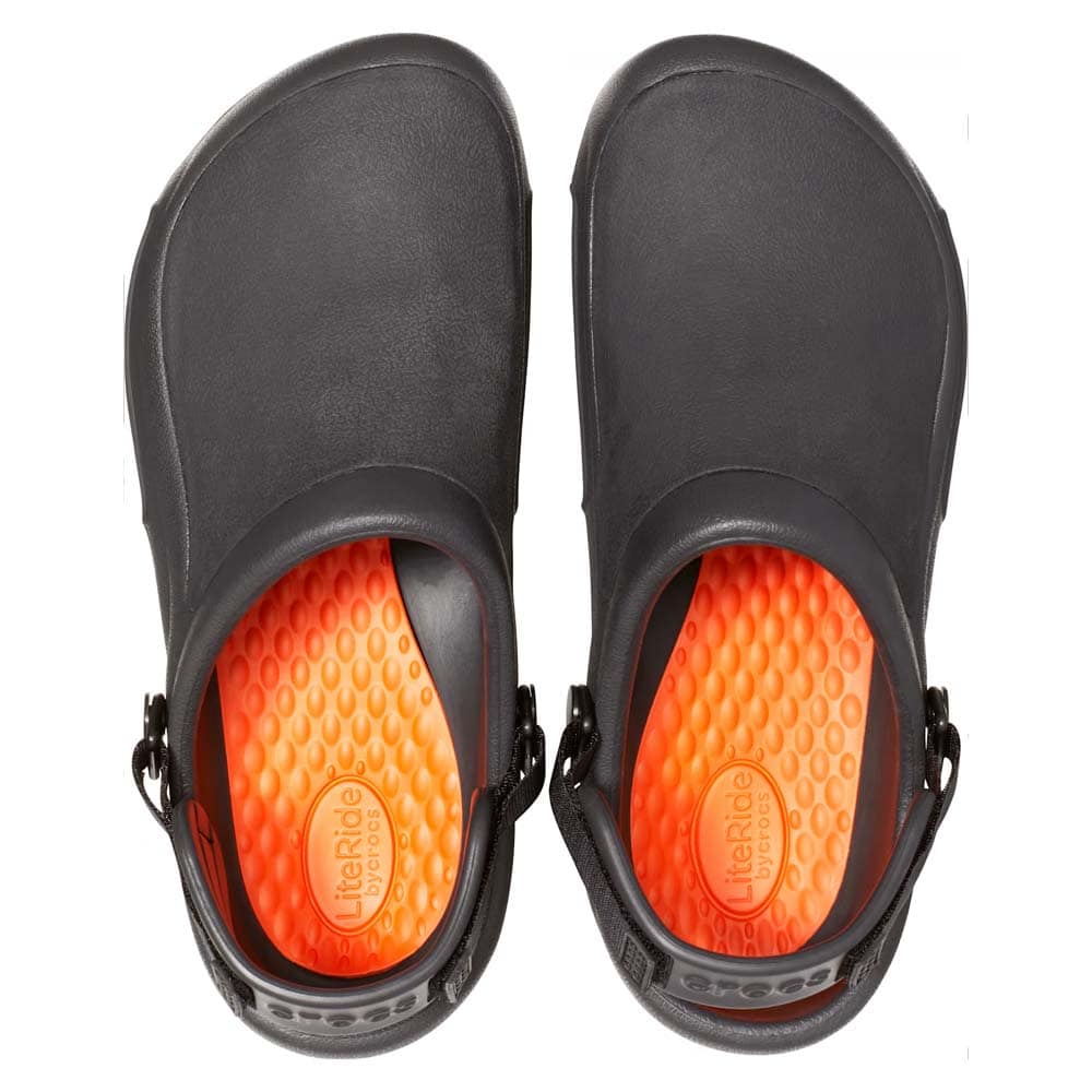 Et par slitesterke Crocs Bistro Pro Work LiteRide Clog arbeidssko (unisex) - ovenfra