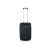 En svart Osprey Daylite Carry-On Wheeled Duffel 40 L reisebag