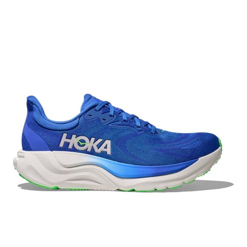 Hoka Arahi 8 løpesko (herre) i fargen cobalt blue/neon green