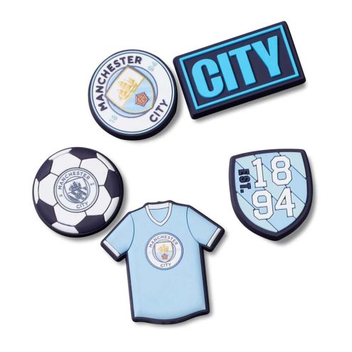 Crocs Manchester City Jibbitz™ 5-pack med fotballmotiv