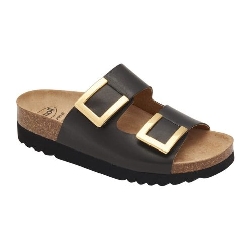 Scholl Monterey sandaler med spenner (dame) i fargen svart