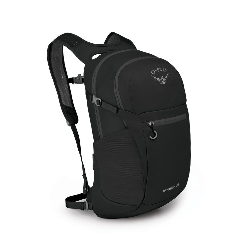 Romslig ryggsekk i svart fra Osprey Daylite Plus.