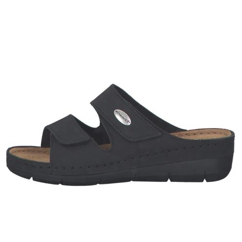 Ventilerende og komfortable Tamaris Slippers tøfler (dame) i fargen black