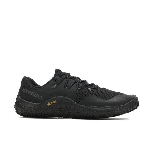 Et par ergonomiske og praktiske Merrell Trail Glove 7 trailsko (dame) i svart