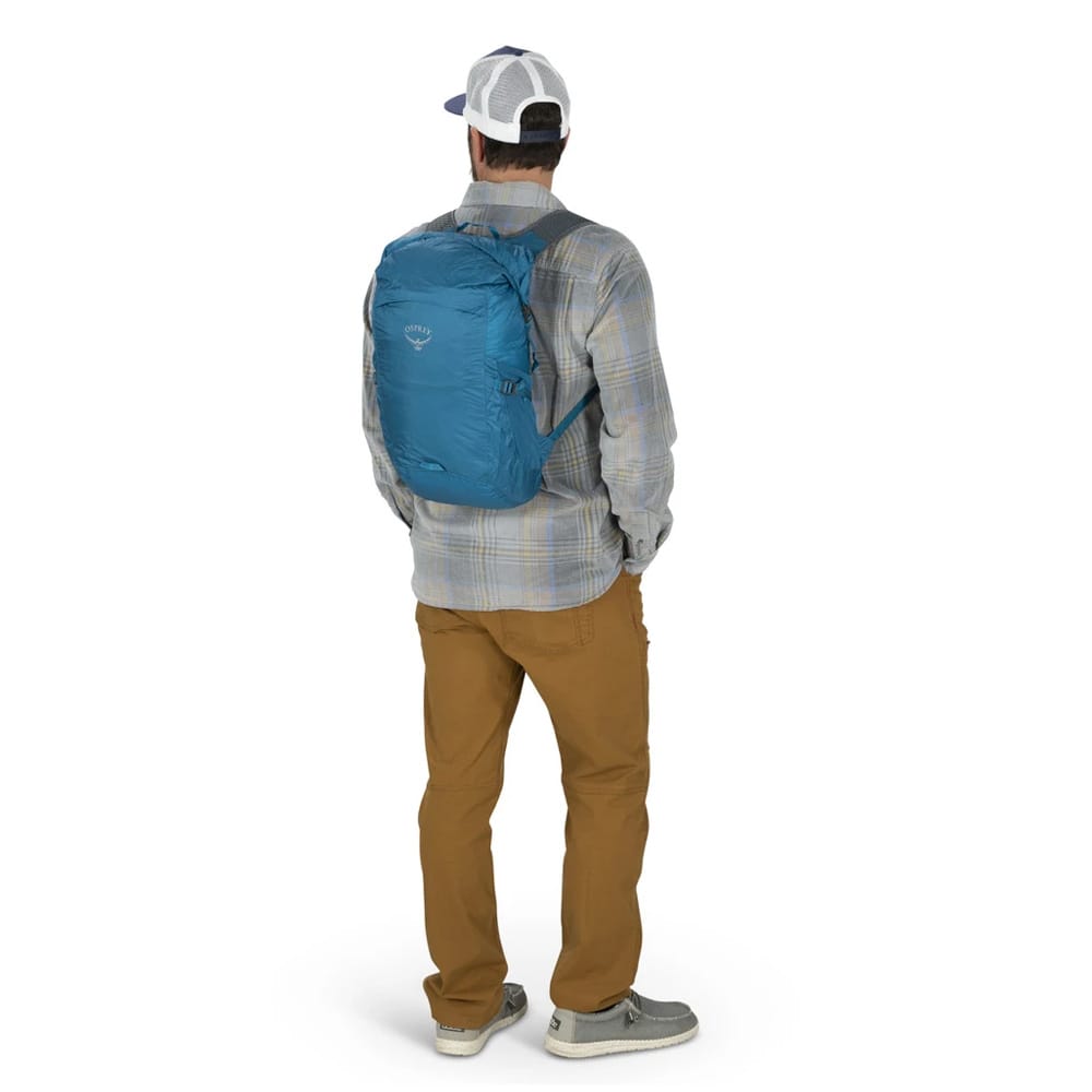 Osprey Ultralight Dry Stuff Pack 20 sammenleggbar ryggsekk baksiden