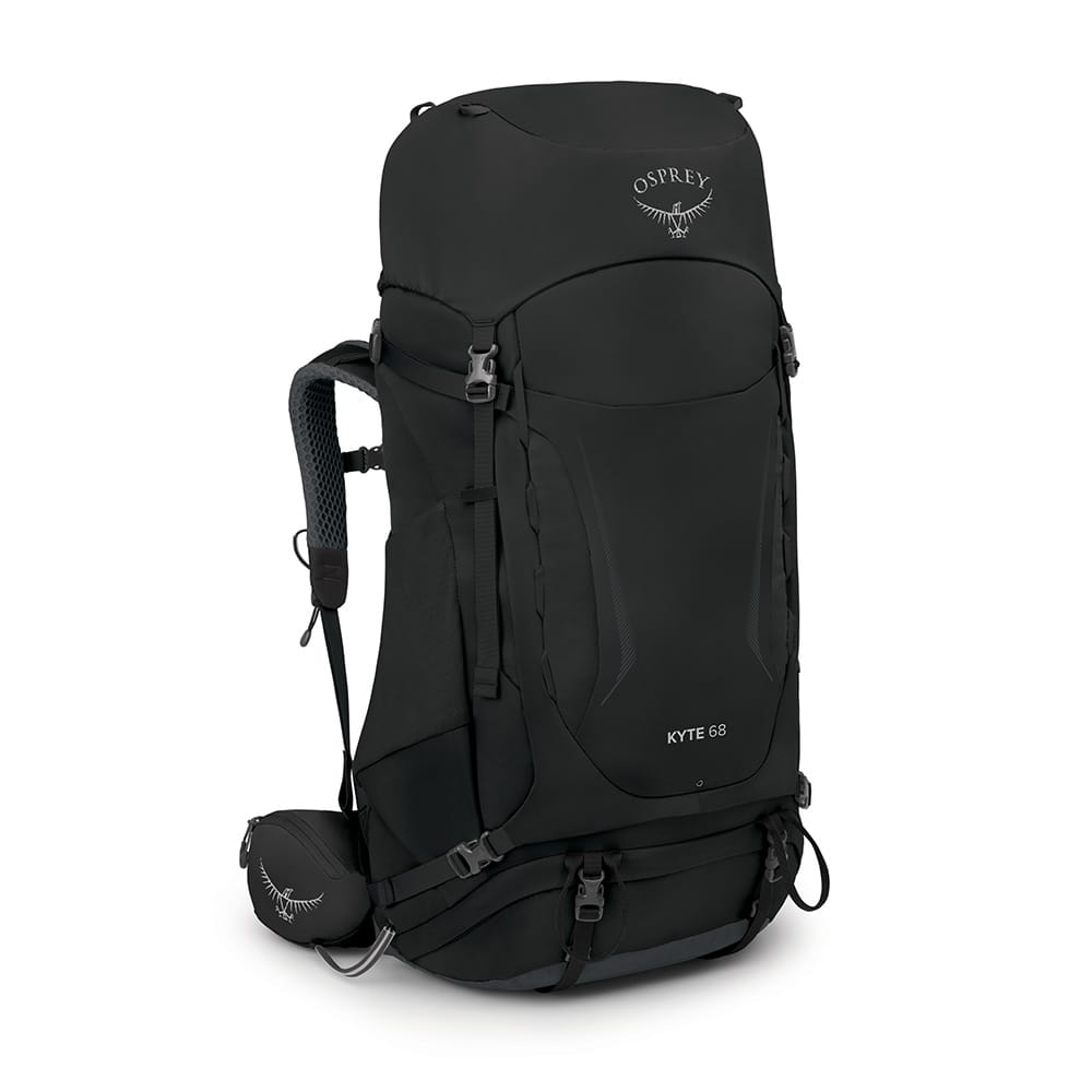 Kyte 68 i svart fra Osprey med god oppbevaring og 68 liter.