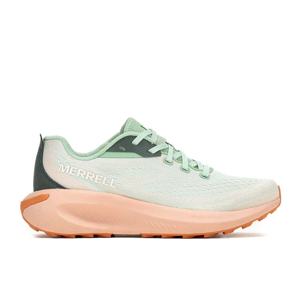 tilpasningsdyktige og ergonomiske Merrell Morphlite løpesko (dame) i en stilig grønn og rosa farge