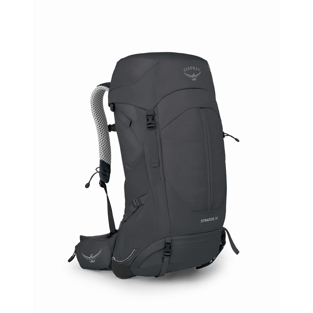 Komfortabel ryggsekk Osprey Stratos 36 i fargen tunnel vision.