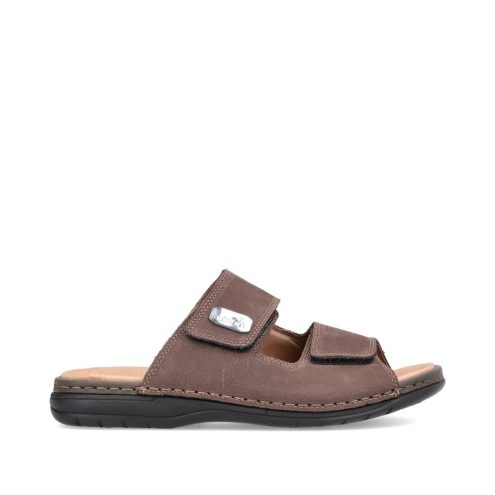 utside profil av En lett og luftig Rieker 25590-25 sandaler (herre)