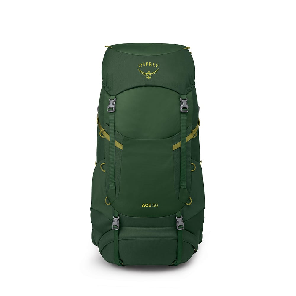 forside av Osprey Ace 50L turrygsekk (barn)