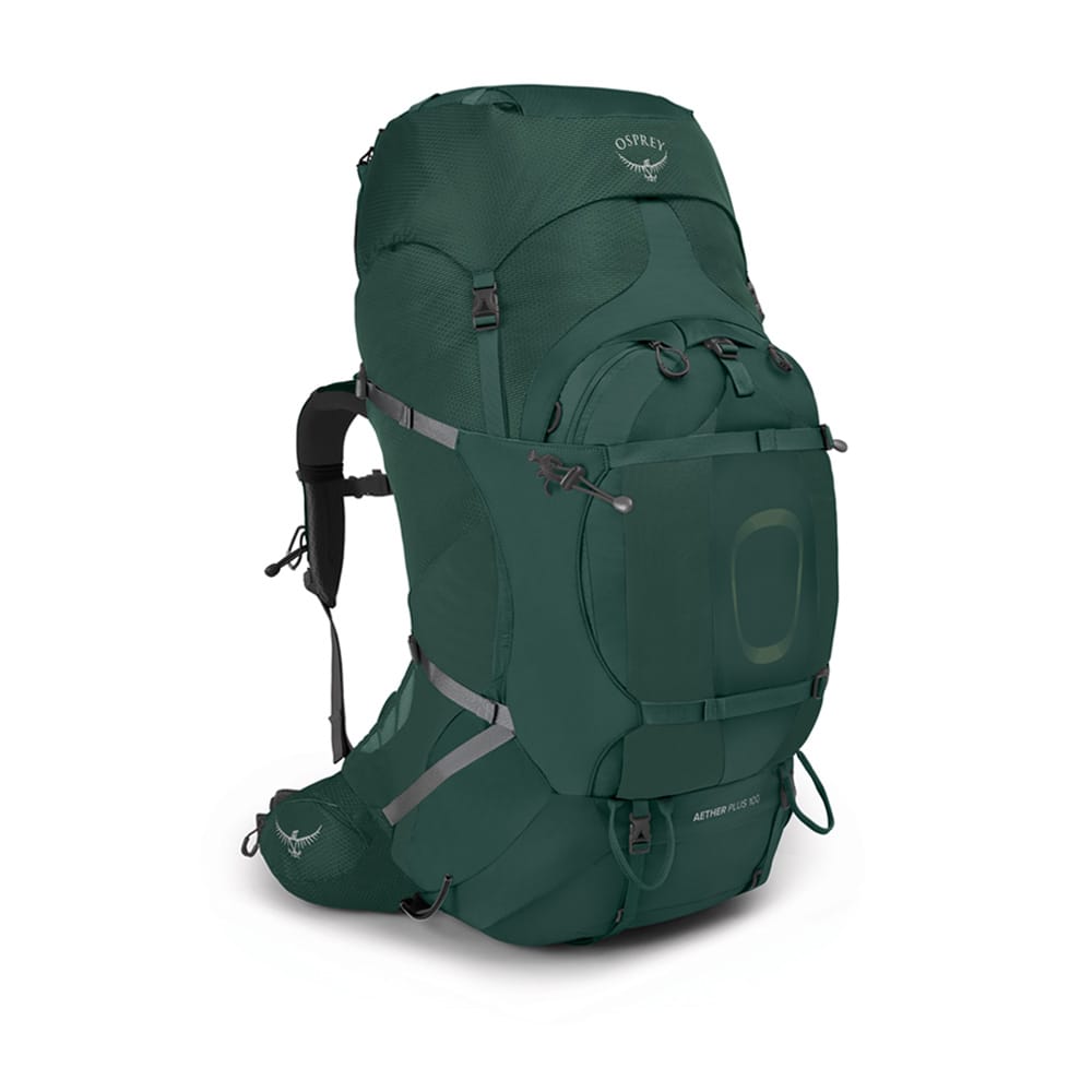 Stor turrygsekk på 100 liter fra Osprey Aether Plus 100.