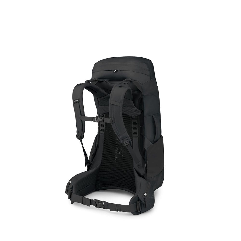 Osprey farpoint trek 55 svart bakside