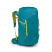 Osprey Jet 28 vandreryggsekk (barn) i fargen Blue Spikemoss Lemongrass