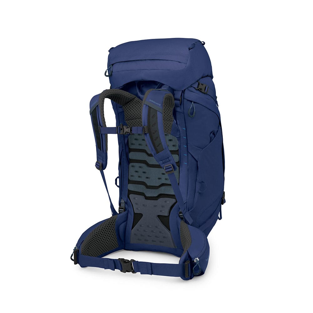 Osprey kyte LT 65 serenity blue bakfra fra siden