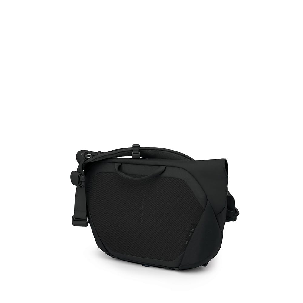 en svart Osprey Metron Messenger 18 sykkelveske (unisex) (2025)