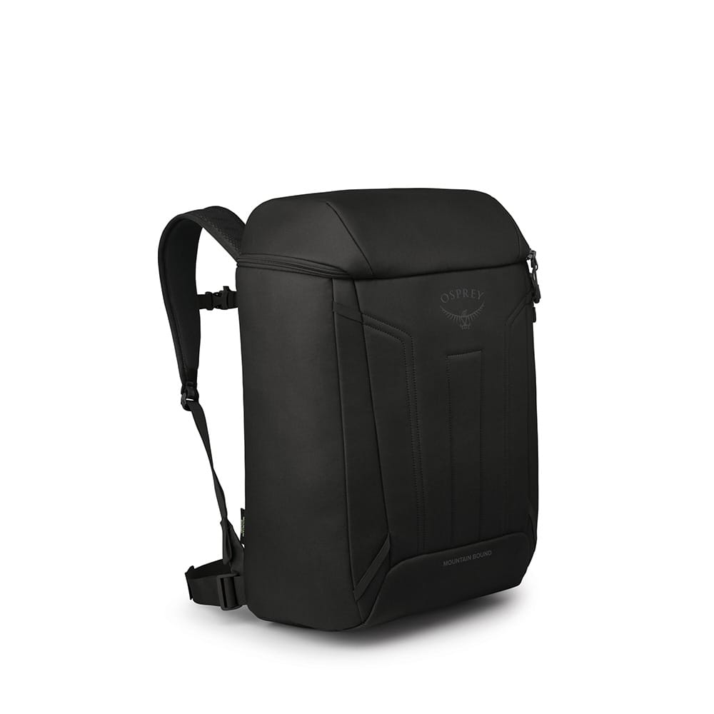en svart Osprey Mountain Bound Boot Pack
