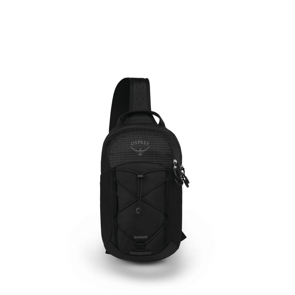 en svart Osprey Quasar Sling skulderveske (unisex)