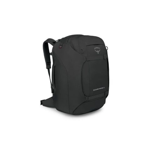 en svart Osprey Sojourn Porter Travel Pack 65L reiseryggsekk (unisex)