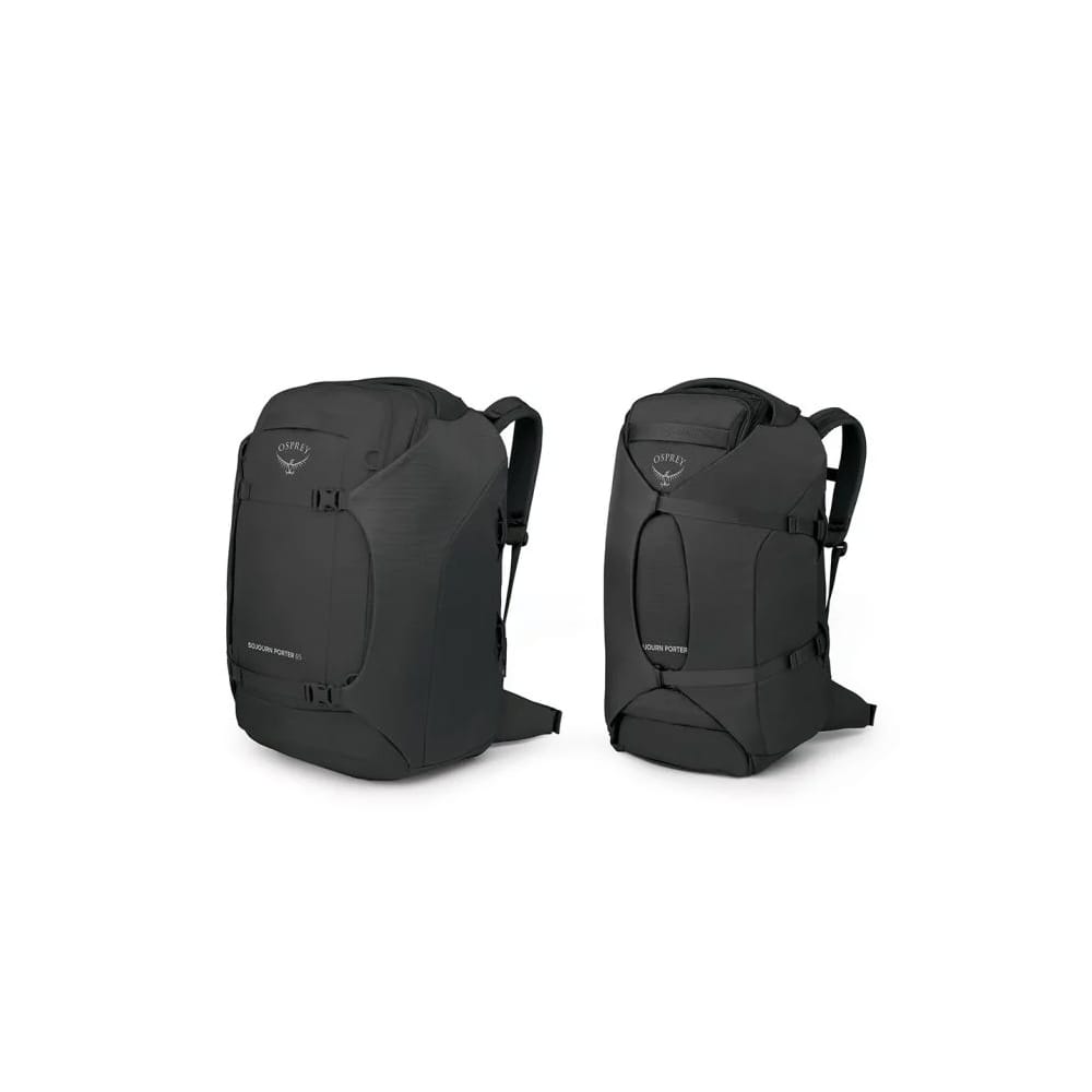 To forskjellige pakkede Osprey Sojourn Porter Travel Pack 65L reiseryggsekk (unisex)