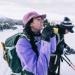 Osprey Sopris 25 skisekk (dame) på en modell