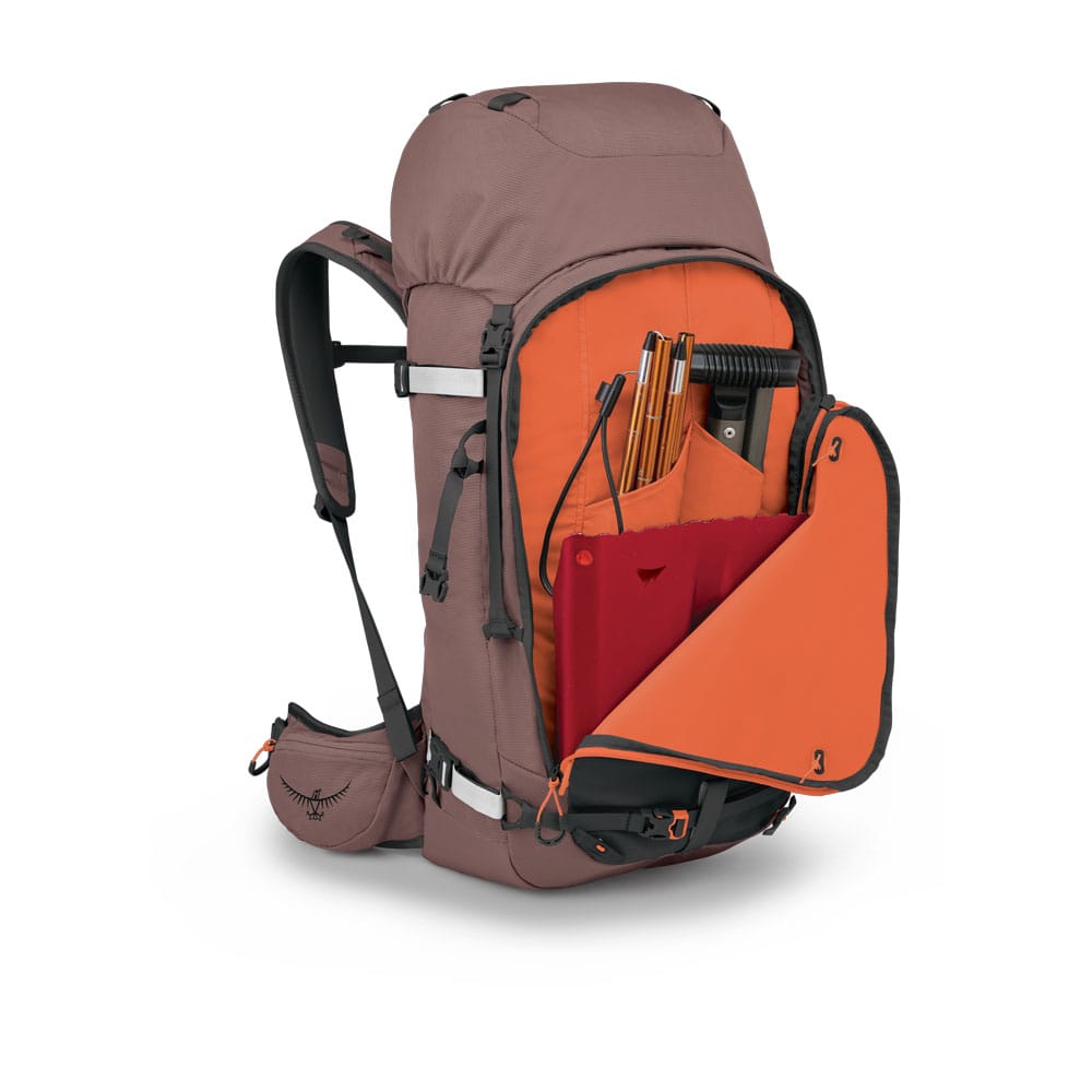 Osprey Sopris 45 skisekk (dame) med et åpent ytre rom