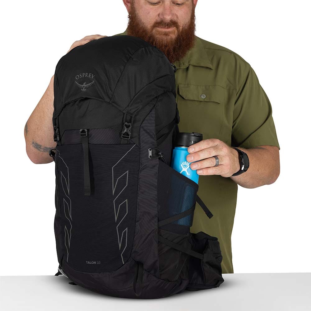 ytre lomme av Osprey Talon 33L Extended Fit dagsryggsekk (herre)