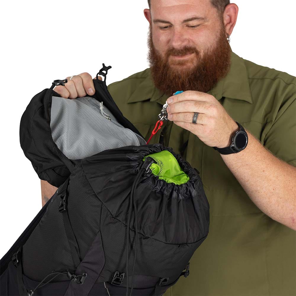 topplokk på Osprey Talon 33L Extended Fit dagsryggsekk (herre)