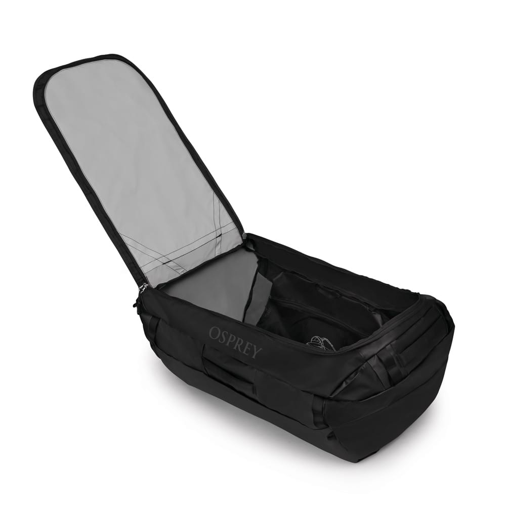 en åpen Osprey Transporter Duffel 120L (unisex)