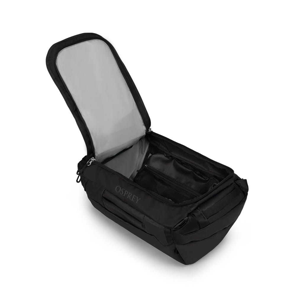 en åpen Osprey Transporter Duffel 40L (unisex)
