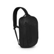 en svart stilren Osprey Transporter Sling skulderveske (unisex)