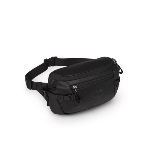 en svart Osprey Transporter Waist Pack midjebelte (unisex)