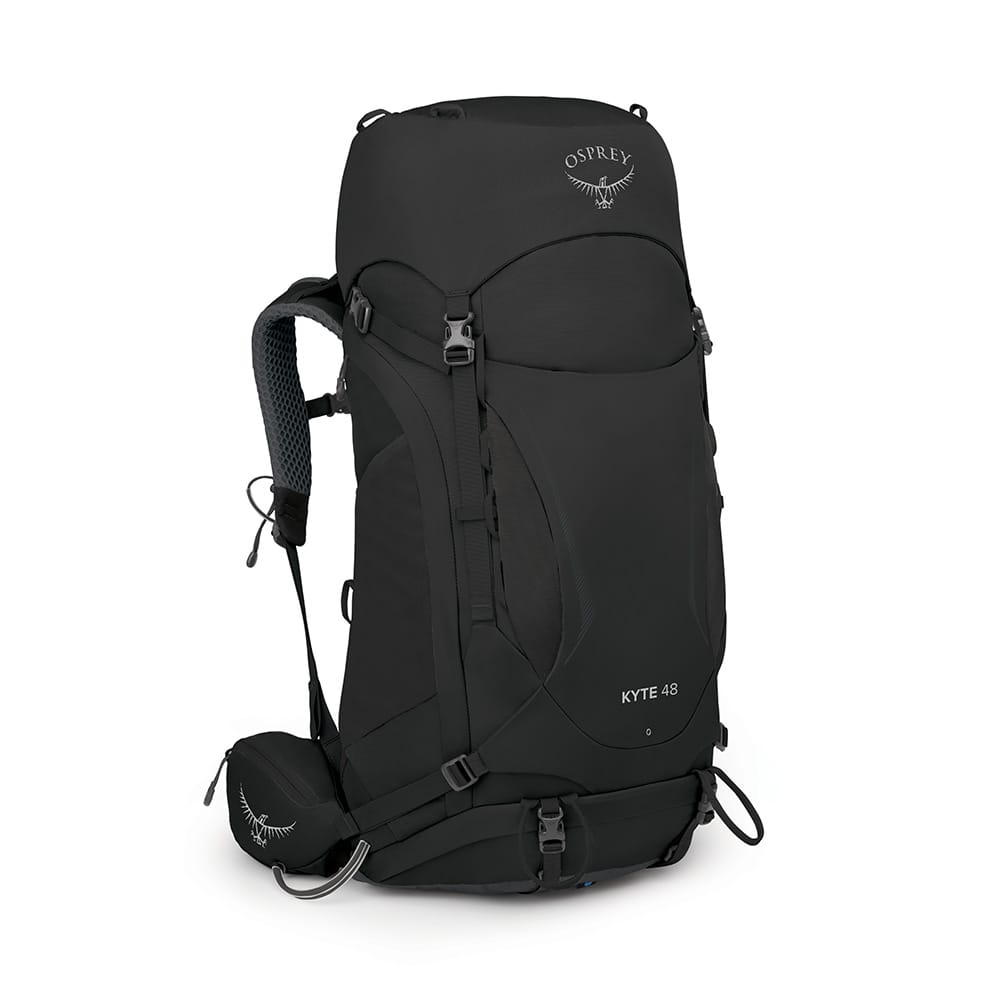 Svart dagssekk fra osprey 48 kyte på 48 liter.