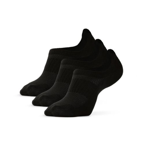 Hverdagsstrømper lave 3-pakk (unisex) i svart