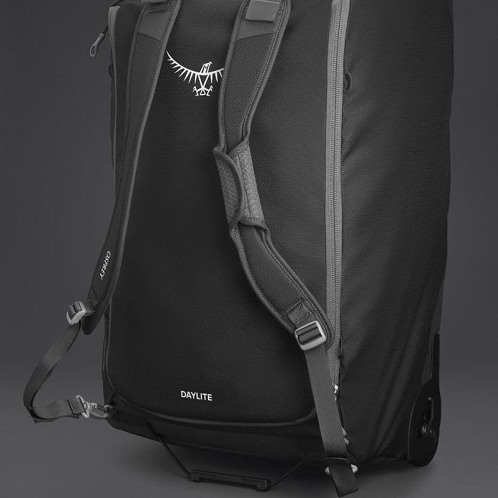 skulderrem og håndtak på Osprey Daylite Wheeled Duffel 85 L reiseveske (unisex)
